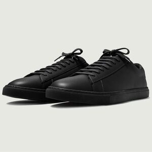 Oliver Cabell Black Low-Top Leather Sneakers